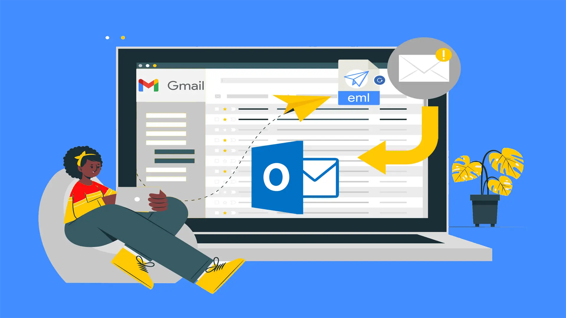 Save Gmail EML files to Microsoft Outlook In Easy Steps